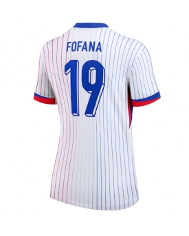 Francia Youssouf Fofana #19 Maglia Gara Trasferta Repliche Europei 2024 Donna